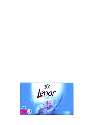 Poza cu Lenor April Fresh, servetele parfumate pentru uscatorul de rufe, 34 buc