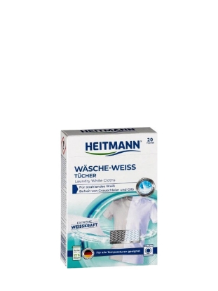 Poza cu Heitmann Wash White, servetele pentru intensificarea culorii albe, 20 buc