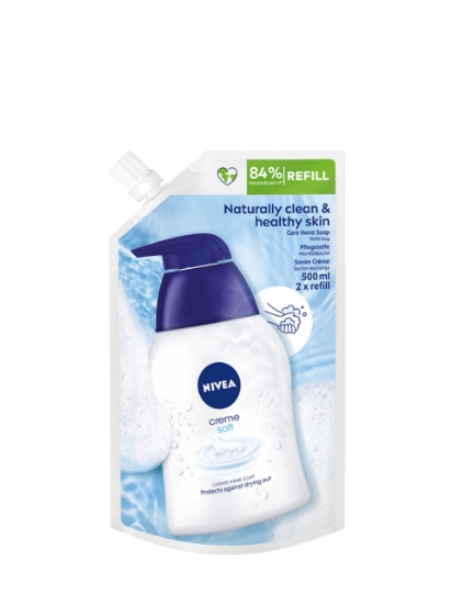 Poza cu Nivea Creme Soft, sapun lichid rezerva, 500 ml