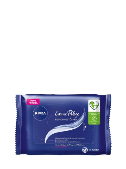 Poza cu Nivea Cream Care, servetele demachiante, 25 bucati
