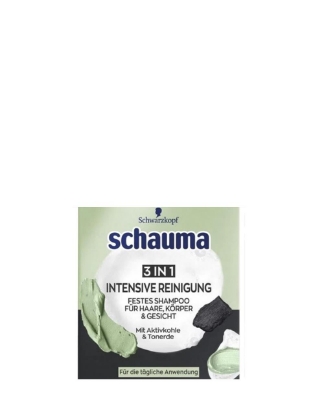 Poza cu Schauma Intensive Cleansing, sampon solid 3-in-1 cu carbune activ, 60 g