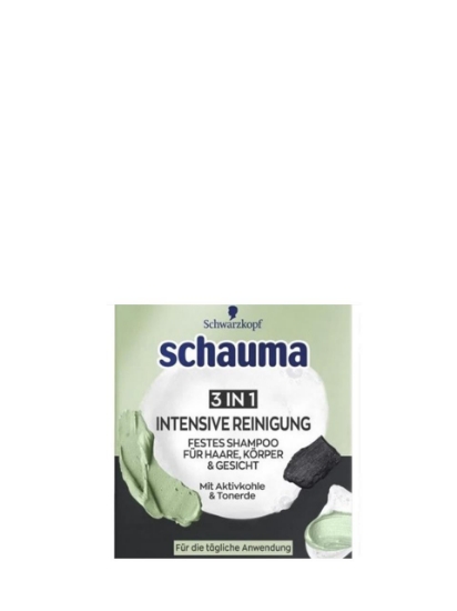 Poza cu Schauma Intensive Cleansing, sampon solid 3-in-1 cu carbune activ, 60 g