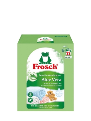 Poza cu Frosch Aloe Vera, detergent pudra universal pentru rufe, 22 spalari, 1.45 kg
