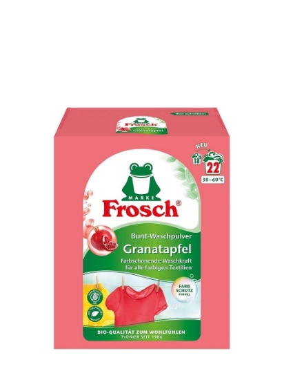Poza cu Frosch Pomegranate, detergent pudra pentru rufe colorate, 22 spalari, 1.45 kg