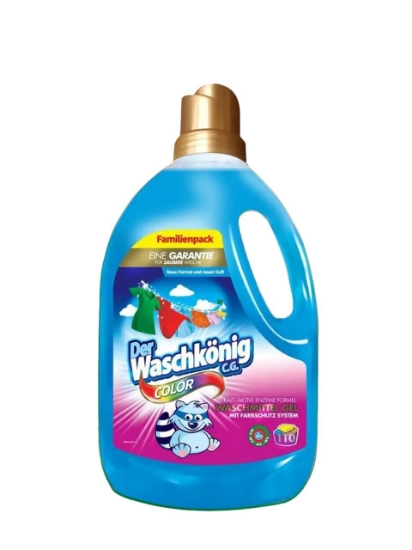 Poza cu Der Waschkönig Gel Color, detergent gel pentru rufe colorate, 110 spalari, 3.305 L