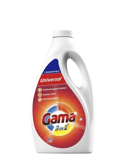 Poza cu Gama Universal 3-in-1, detergent lichid universal pentru rufe, 50 spalari, 2.5 L