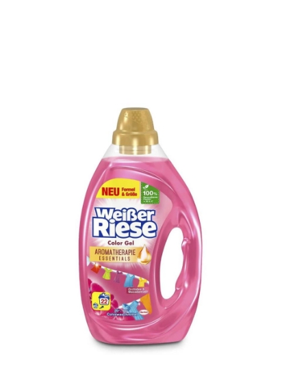 Poza cu Weißer Riese Color Aromatherapy, detergent lichid pentru rufe colorate, 22 spalari, 1.1 L