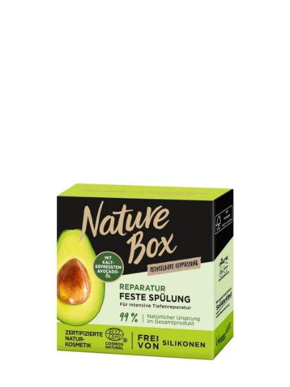 Poza cu Nature Box balsam solid pentru par cu ulei de avocado, 80 g