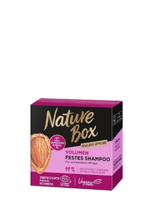 Poza cu Nature Box sampon solid pentru par cu ulei de migdale, 85 g