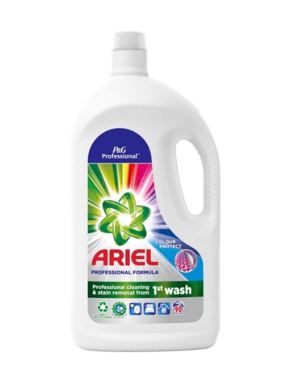 Poza cu Ariel Professional, detergent lichid pentru rufe colorate, 90 spalari, 4.05 L