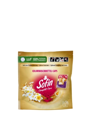 Poza cu Sofin Color, detergent capsule pentru rufe colorate, 24 spalari, 576 g