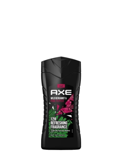 Poza cu Axe Wild Bergamot & Pink Pepper, gel de dus 3-in-1, 250 ml