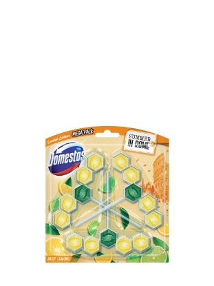 Poza cu Domestos Power 5 Summer in Rome, odorizant pentru toaleta, 3 x 55 g