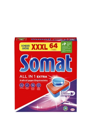 Poza cu Somat All-in-1, tablete pentru masina de spalat vase, 64 buc