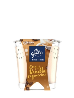 Poza cu Glade Cosy Vanilla & Cappuccino, lumanare parfumata, 129 g