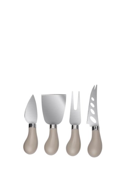 Poza cu Set cutite branzeturi Alpina, diverse culori, 4 buc    