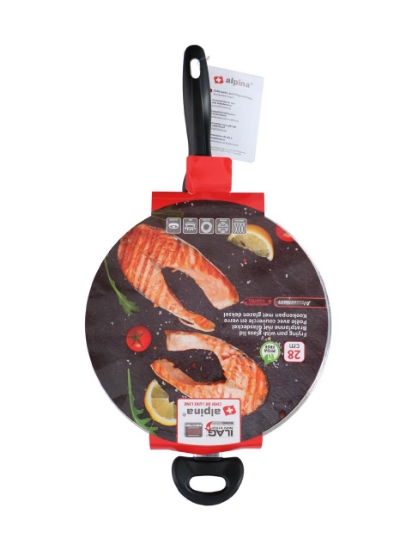 Poza cu Alpina Tigaie aluminiu turnat cu capac termorezistent 28 cm