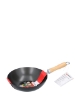 Poza cu Alpina Tigaie Wok cu maner de lemn, 25 cm