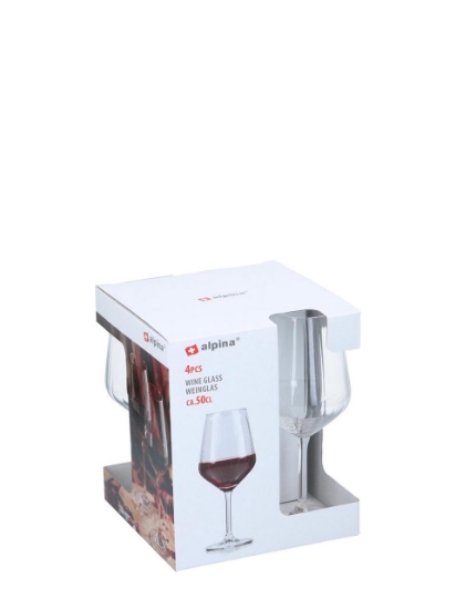 Poza cu Set pahare vin Alpina, 500 ml, 4 buc