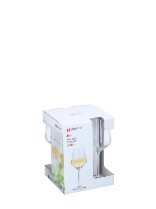 Poza cu Set pahare vin Alpina, 380 ml, 4 buc
