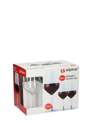 Poza cu Set pahare vin, Alpina, 530 ml, 6 buc