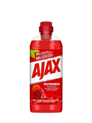 Poza cu Ajax Mediterranean, detergent universal de curatare, cu miros de flori rosii, 1 L