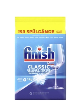 Poza cu Finish Classic, detergent pudra pentru masina de spalat vase, 3 kg