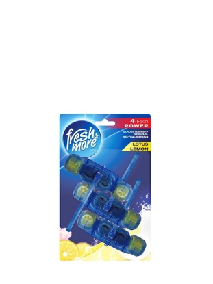 Poza cu Fresh & More Lemon & Lotus, odorizant toaleta, 3 buc