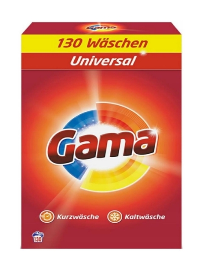 Poza cu Gama Universal, detergent pudra pentru rufe, 130 spalari, 7,8 kg