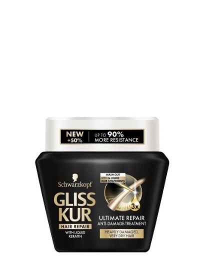 Poza cu Gliss Kur Ultimate Repair 2in1, masca par, 300 ml