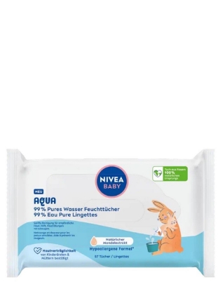 Poza cu Nivea Baby 99% Aqua, servetele umede, 57 buc