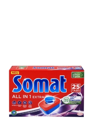Poza cu Somat All In 1 Extra, tablete masina de spalat vase, 25 buc
