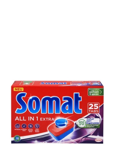 Poza cu Somat All In 1 Extra, tablete masina de spalat vase, 25 buc