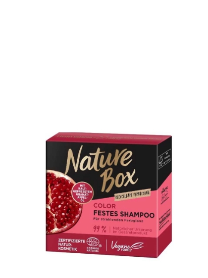 Poza cu Nature Box Pomegranate, sampon solid, 85 g