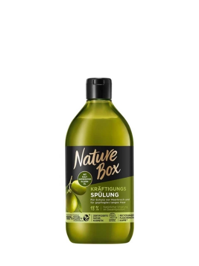 Poza cu Nature Box Olive Oil, balsam de par, 385 ml