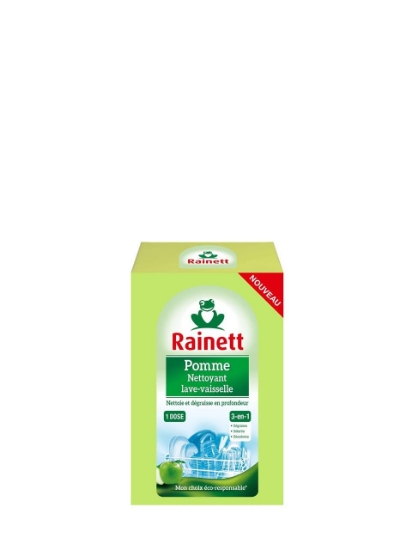 Poza cu Rainett 3In1 Apple, detergent pudra de vase, 125 g
