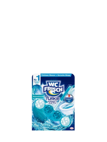 Poza cu WC Frisch Turkis Kraft Activ, odorizant pentru toaleta, 50 g