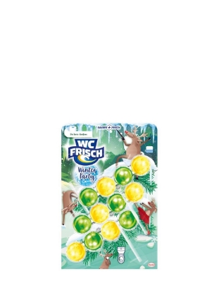 Poza cu WC Frisch Winter Party, odorizant pentru toaleta, 3 x 50 g