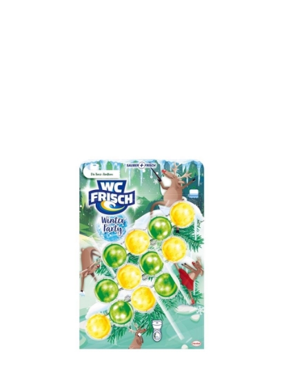 Poza cu WC Frisch Winter Party, odorizant pentru toaleta, 3 x 50 g