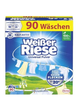 Poza cu Weißer Riese Universal Pulver, detergent pudra universal pentru rufe, 90 spalari, 4,5 kg