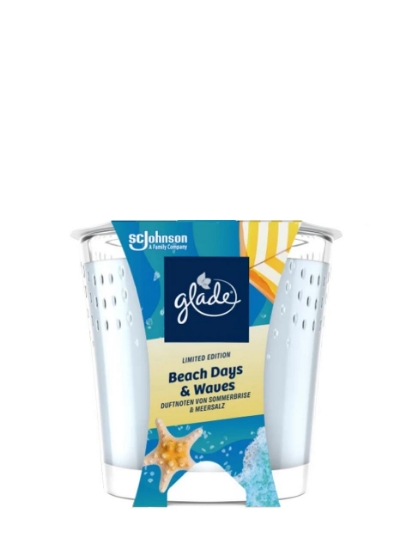 Poza cu Glade Beach Days & Waves, lumanare parfumata, 129 g