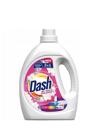 Poza cu Dash Color 2-in-1, detergent lichid pentru rufe colorate, 50 spalari, 2.25 L