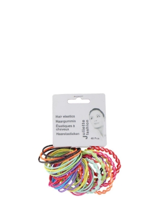 Poza cu Juliette Fashion, elastice pentru par, 40 buc