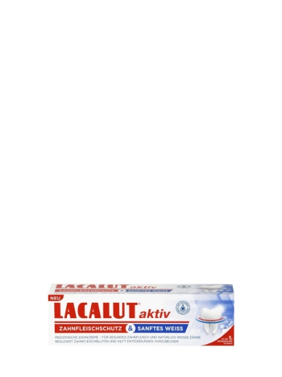Poza cu Lacalut Aktiv Gentle White, pasta de dinti, 75 ml