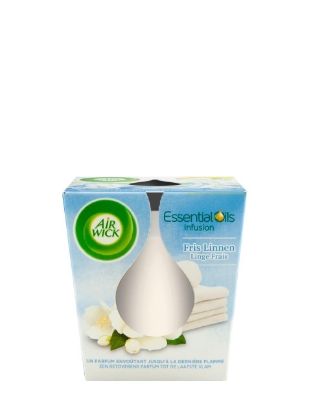 Poza cu Air Wick Fresh Linen, lumanare parfumata, 105 g