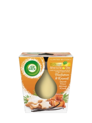 Poza cu Air Wick Vanilie Caramel, lumanare parfumata, 105 g