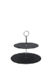 Poza cu Alpina Etagere Slate Round, etajera pentru dulciuri, 2 niveluri