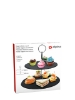 Poza cu Alpina Etagere Slate Round, etajera pentru dulciuri, 2 niveluri