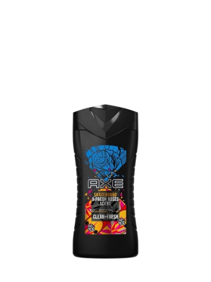 Poza cu Axe Skateboard & Fresh Roses, gel de dus 3-in-1, 250 ml