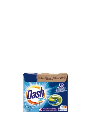 Poza cu Dash Alpin Fresh, detergent capsule pentru rufe albe, 18 spalari